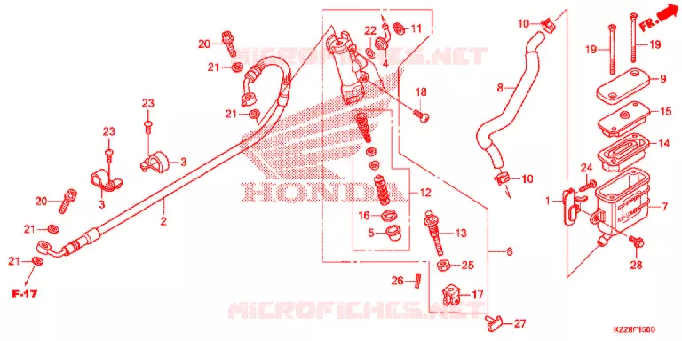 REMPOMP ACHTER Honda MOTO 250 CRF 2018  CRF250LF
