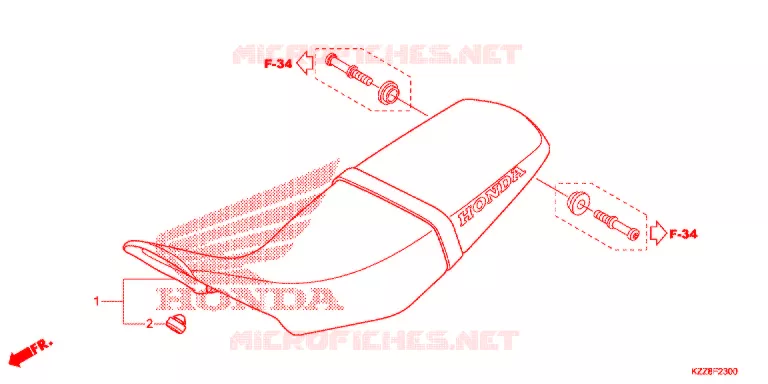 ZITTING Honda MOTO 250 CRF 2015  CRF250LF_TH