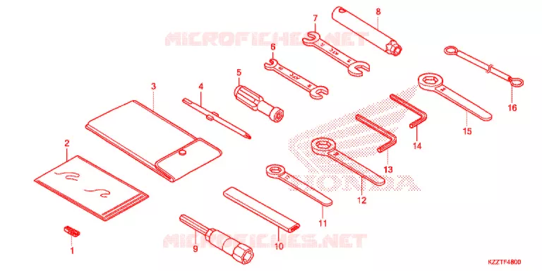 GEREEDSCHAP Honda MOTO 250 CRF 2017  CRF250RLH