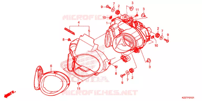 KOPLAMP (CRF250RL) Honda MOTO 250 CRF 2017  CRF250RLH