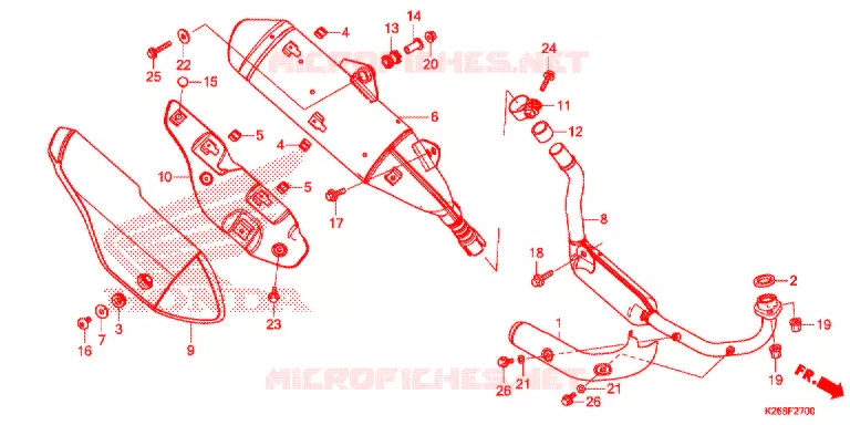 UITLAATDEMPER   Honda MOTO 125 GROM 2014  MSX125E