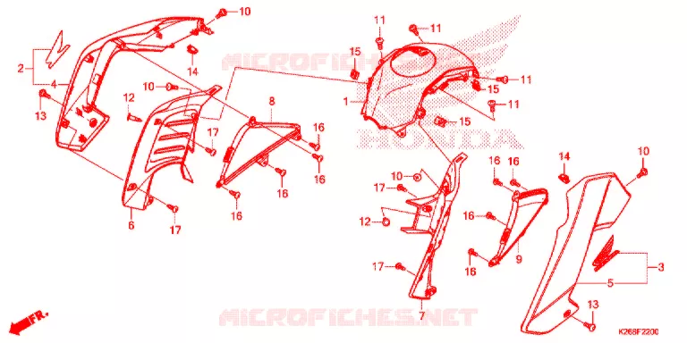 DEKBAND Honda MOTO 125 GROM 2015  MSX125F