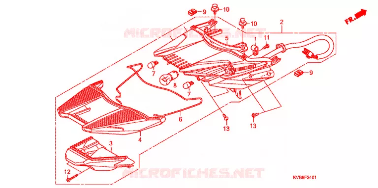 COMBINATIE LICHT (ANC1109,ACB110A/B) Honda SCOOTER 110 CLICK 2010  ACB110SA