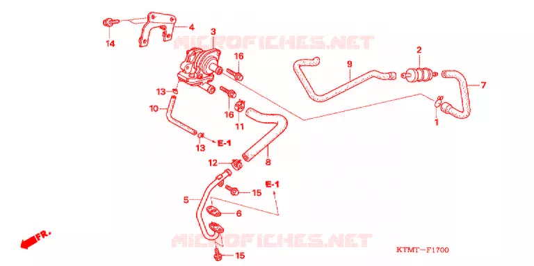 LUCHTZUIGKLEP (1) Honda MOTO 110 WAVE 2007  ANF125MST8