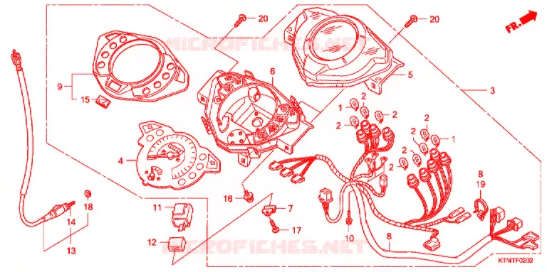 METER (3) Honda MOTO 110 WAVE 2007  ANF125MST8