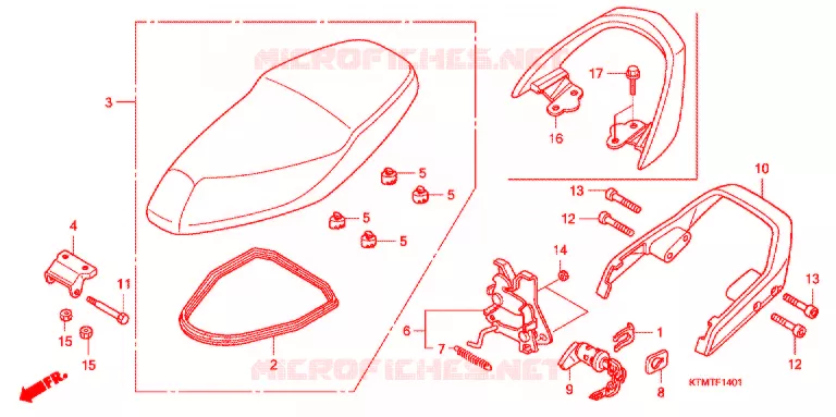 ZITTING (2) Honda MOTO 125 WAVE 2008  ANF125MST8
