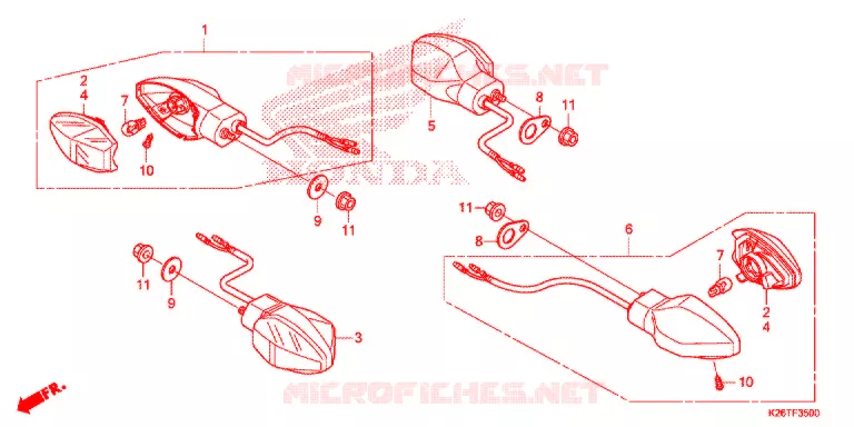 KNIPPERLICHT Honda MOTO 125 GROM 2020  MSX125J_TH