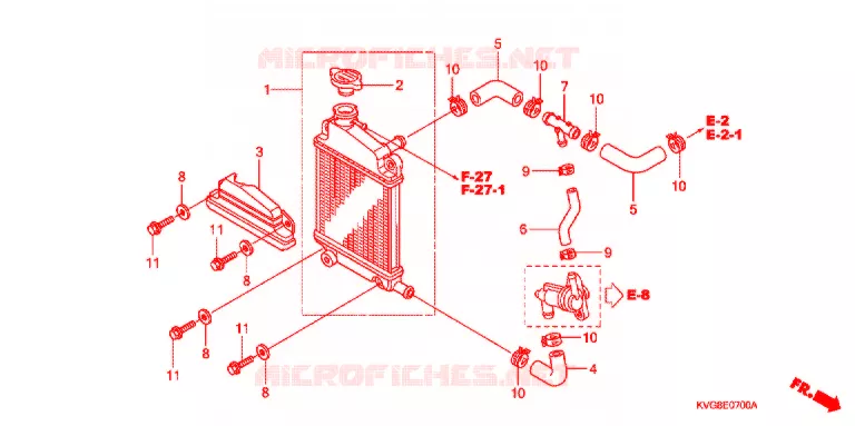 RADIATOR Honda SCOOTER 110 CLICK 2010  ACA110CBA