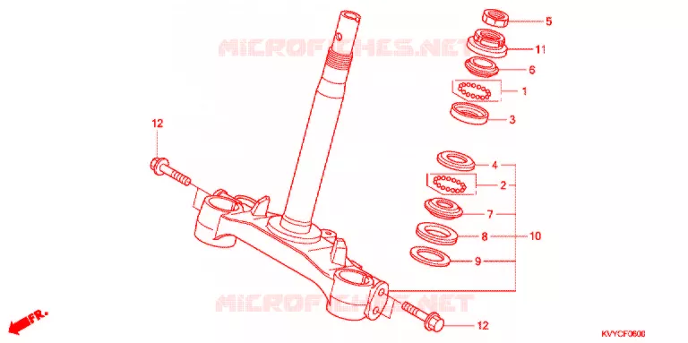 STURING STANG Honda MOTO 110 ICON 2011  ACC110CBB