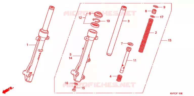VOOR VORK Honda MOTO 110 ICON 2011  ACC110CBB