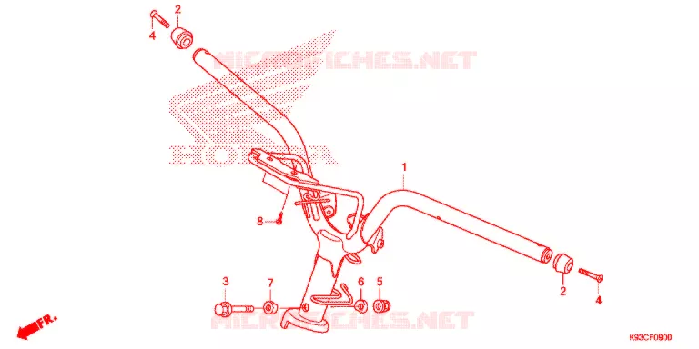 HENDEL PIJP Honda SCOOTER 110 SCOOPY 2020  ACF110CBTL