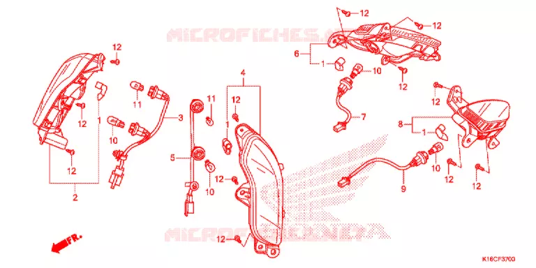 KNIPPERLICHT Honda SCOOTER 110 SCOOPY 2015  ACF110SFF