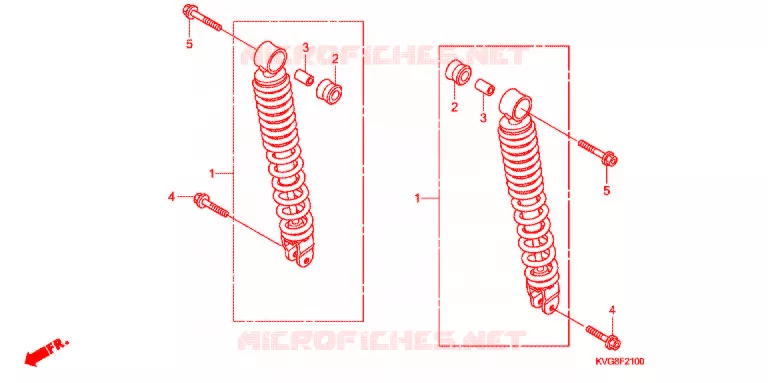 ACHTER KUSSEN Honda SCOOTER 110 AIR-BLADE 2007  ANC110ART7