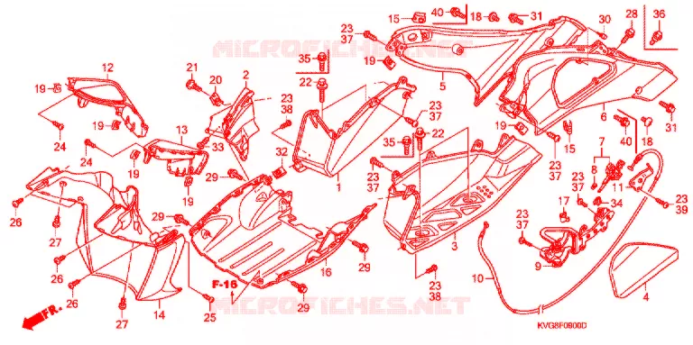 VLOERPANEEL (ANC1107/8) Honda SCOOTER 110 AIR-BLADE 2007  ANC110ART7