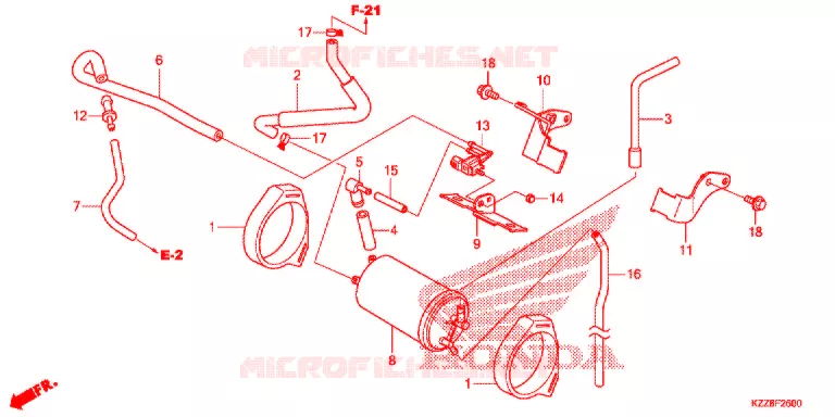 KOOLSTOFBUS Honda MOTO 250 CRF 2015  CRF250LF_TH