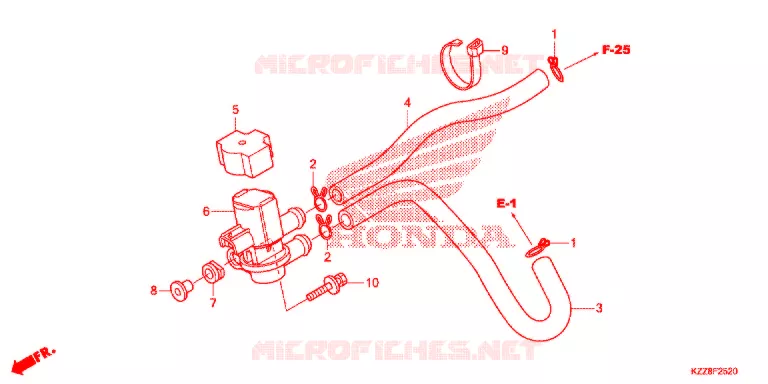 LUCHTINJECTIE SOLENOIDEKLEP Honda MOTO 250 CRF 2018  CRF250LF