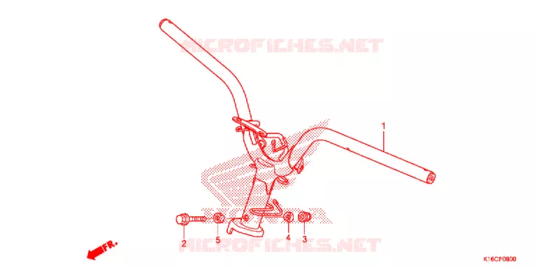 HENDEL PIJP Honda SCOOTER 110 SCOOPY 2014  ACF110CFE