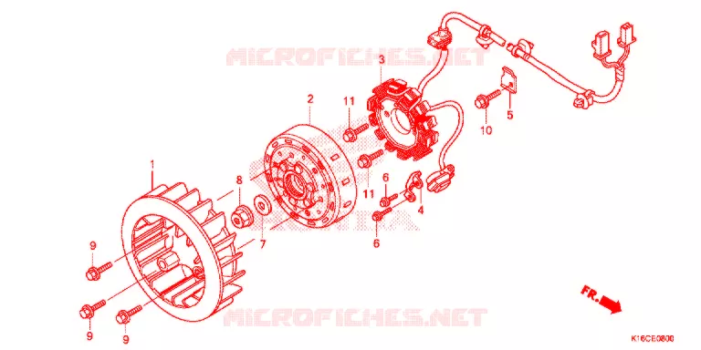 ALTERNATORE Honda SCOOTER 110 SCOOPY 2016  ACF110CSFG