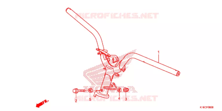 HENDEL PIJP Honda SCOOTER 110 SCOOPY 2015  ACF110SFF