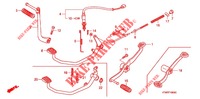 PEDAAL/KICKSTARTER ARM voor Honda WAVE 125 Carburetor, Electric start 2006