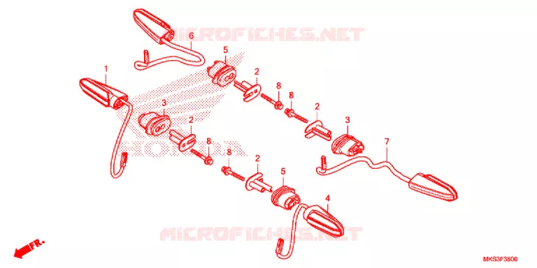 KNIPPERLICHT Honda MOTO 1100 AFRICA-TWIN 2021  CRF1100A2L