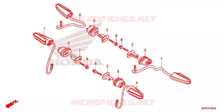 KNIPPERLICHT Honda MOTO 1100 AFRICA-TWIN 2020  CRF1100A2L