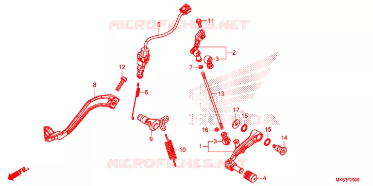PEDAAL Honda MOTO 1100 AFRICA-TWIN 2020  CRF1100A2L