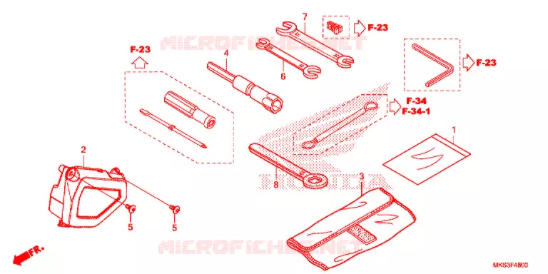 GEREEDSCHAP Honda MOTO 1100 AFRICA-TWIN 2020  CRF1100A2L