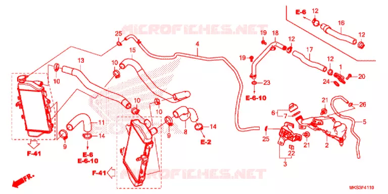 WATERSLANG Honda MOTO 1100 AFRICA-TWIN 2020  CRF1100AL