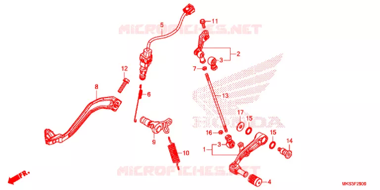 PEDAAL Honda MOTO 1100 AFRICA-TWIN 2020  CRF1100AL
