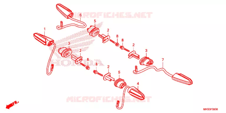 KNIPPERLICHT Honda MOTO 1100 AFRICA-TWIN 2020  CRF1100AL