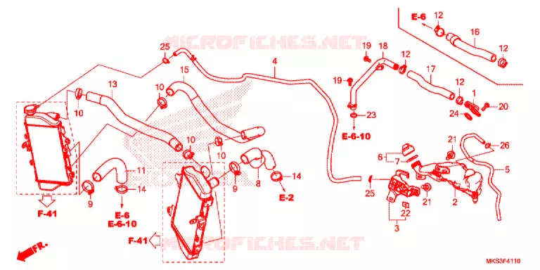 WATERSLANG Honda MOTO 1100 AFRICA-TWIN 2020  CRF1100AL