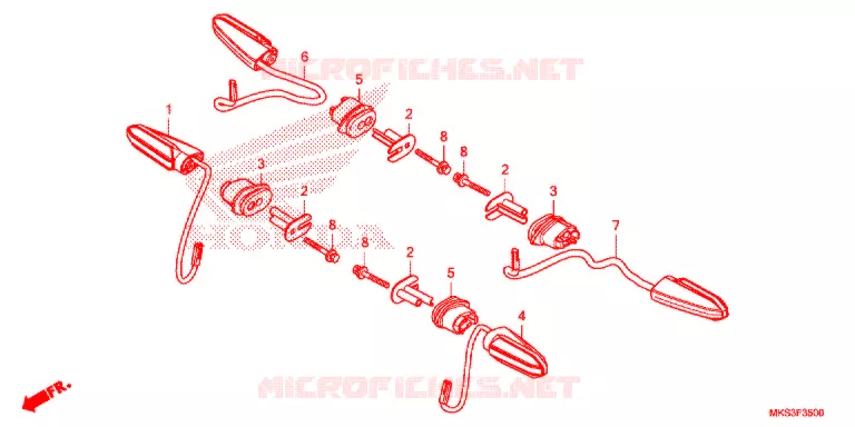 KNIPPERLICHT Honda MOTO 1100 AFRICA-TWIN 2021  CRF1100AL4L