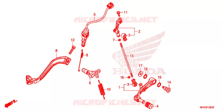 PEDAAL Honda MOTO 1100 AFRICA-TWIN 2020  CRF1100AL4L