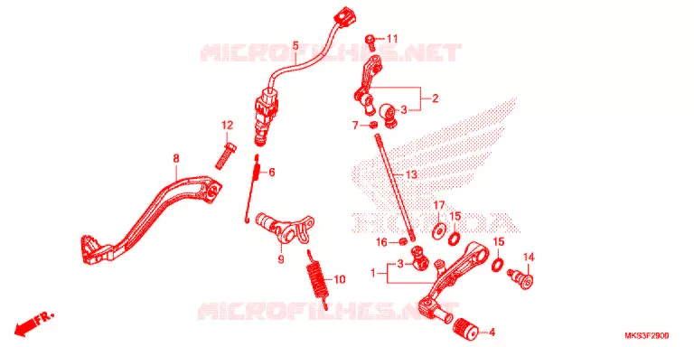 PEDAAL Honda MOTO 1100 AFRICA-TWIN 2020  CRF1100D2L