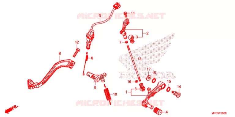 PEDAAL Honda MOTO 1100 AFRICA-TWIN 2020  CRF1100D2L