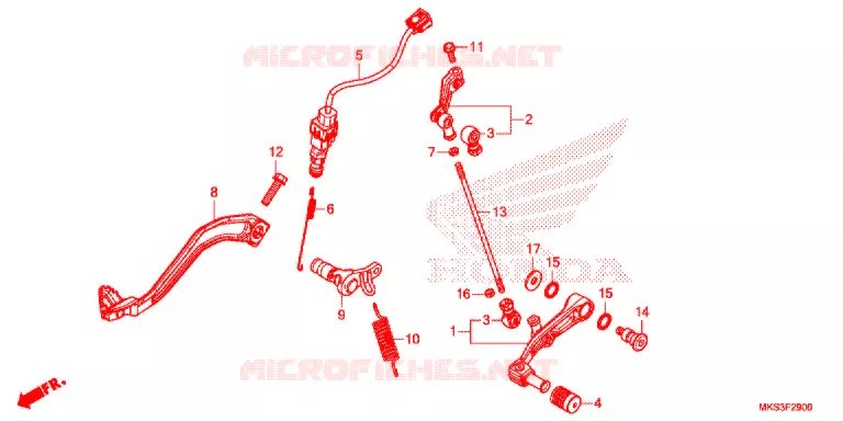 PEDAAL Honda MOTO 1100 AFRICA-TWIN 2021  CRF1100D2L