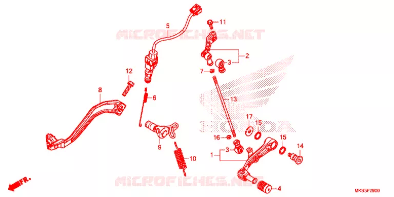 PEDAAL Honda MOTO 1100 AFRICA-TWIN 2020  CRF1100D2L
