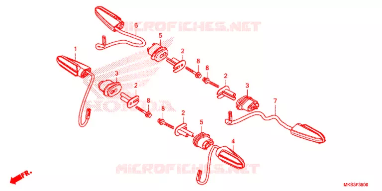 KNIPPERLICHT Honda MOTO 1100 AFRICA-TWIN 2020  CRF1100D2L