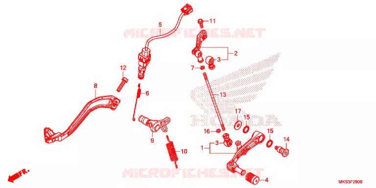 PEDAAL Honda MOTO 1100 AFRICA-TWIN 2020  CRF1100D4L