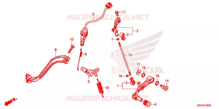 PEDAAL Honda MOTO 1100 AFRICA-TWIN 2020  CRF1100D4L