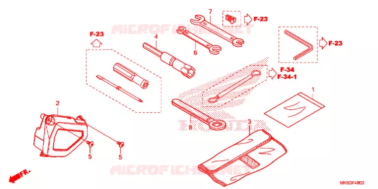 GEREEDSCHAP   Honda MOTO 1100 AFRICA-TWIN 2020  CRF1100DL
