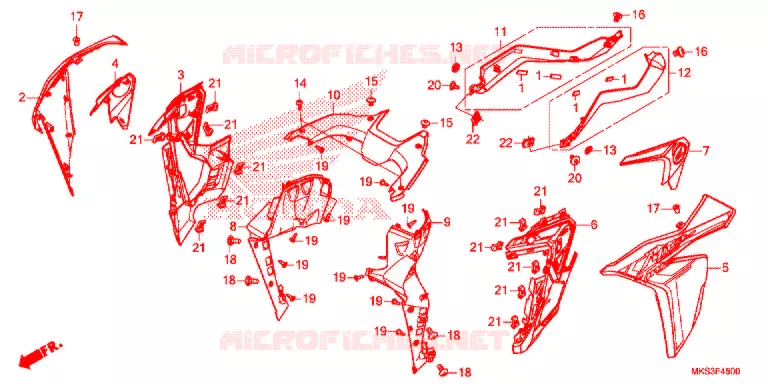 MIDDENKAP (CRF1100A/AL/D/DL) Honda MOTO 1100 AFRICA-TWIN 2020  CRF1100DLL