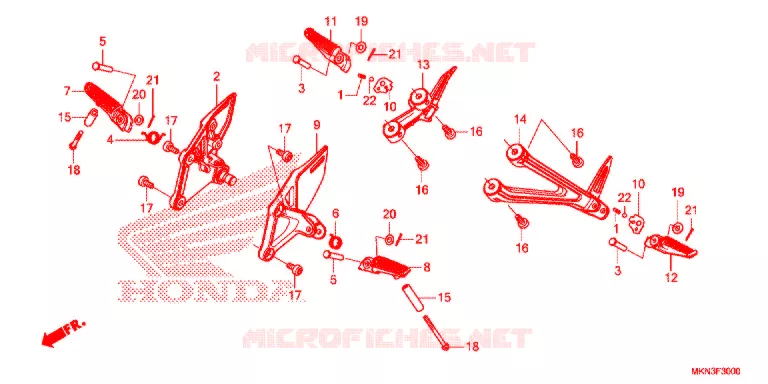OPSTAP Honda MOTO 650 CB 2020  CB650RAL