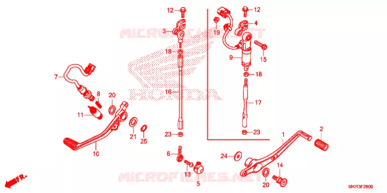 PEDAAL Honda MOTO 1000 CBR 2020  CBR1000STL