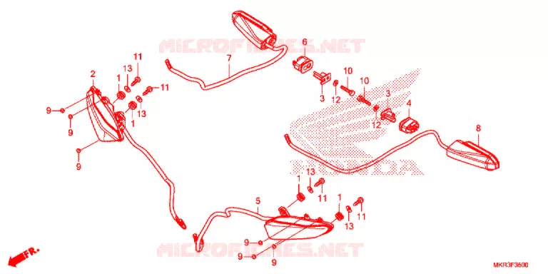 KNIPPERLICHT Honda MOTO 1000 CBR 2020  CBR1000STL