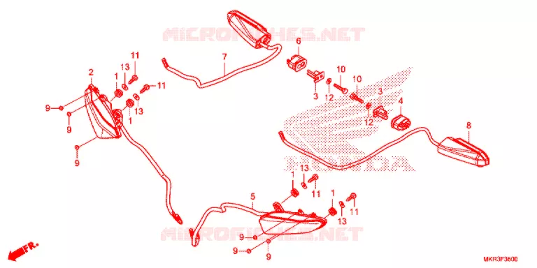 KNIPPERLICHT Honda MOTO 1000 CBR 2020  CBR1000STL