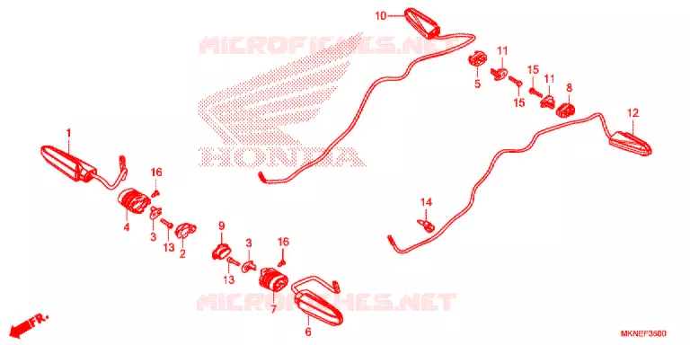 KNIPPERLICHT Honda MOTO 650 CBR 2020  CBR650RAL