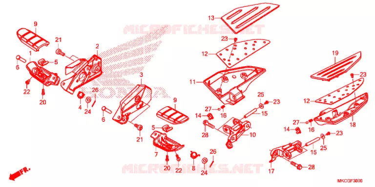 OPSTAP Honda MOTO 1800 GOLD-WING 2020  GL1800BL