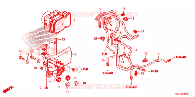 ABS MODULATOR Honda MOTO 1800 GOLD-WING 2020  GL1800DAL